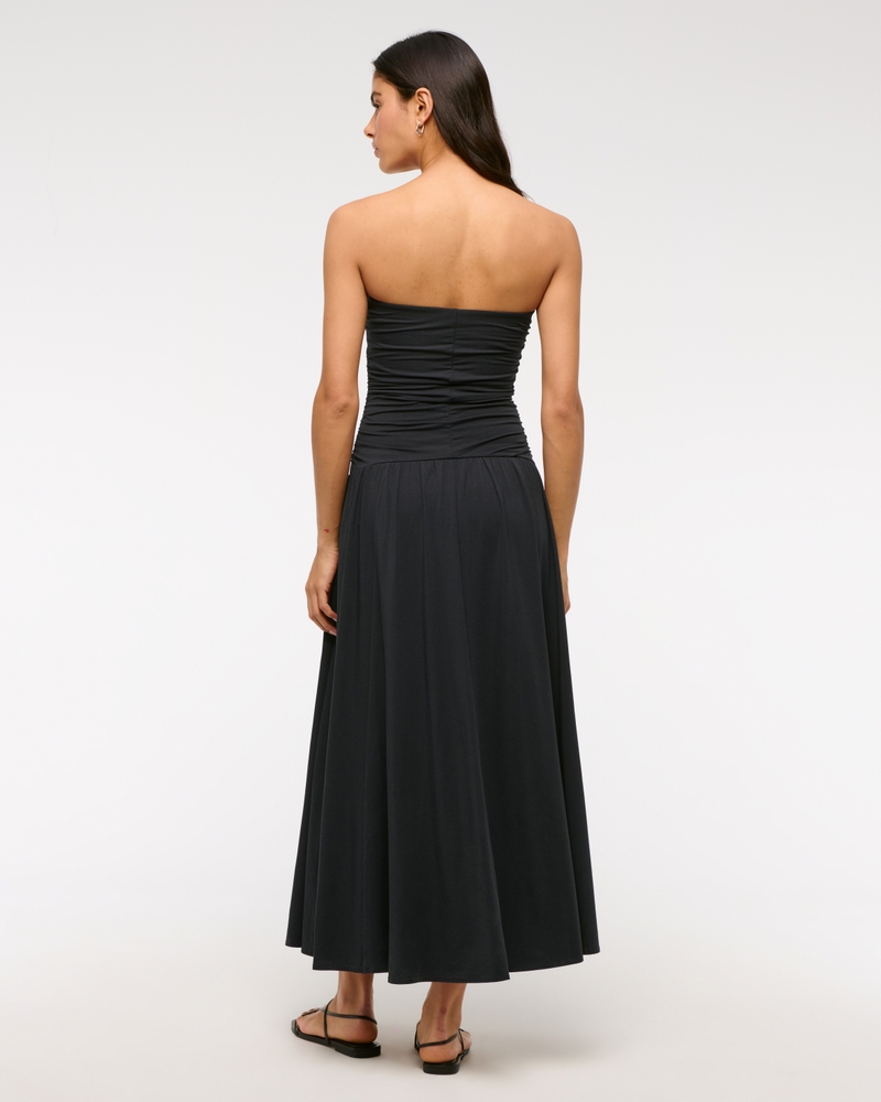 Knit Tube Drop-Waist Maxi Dress