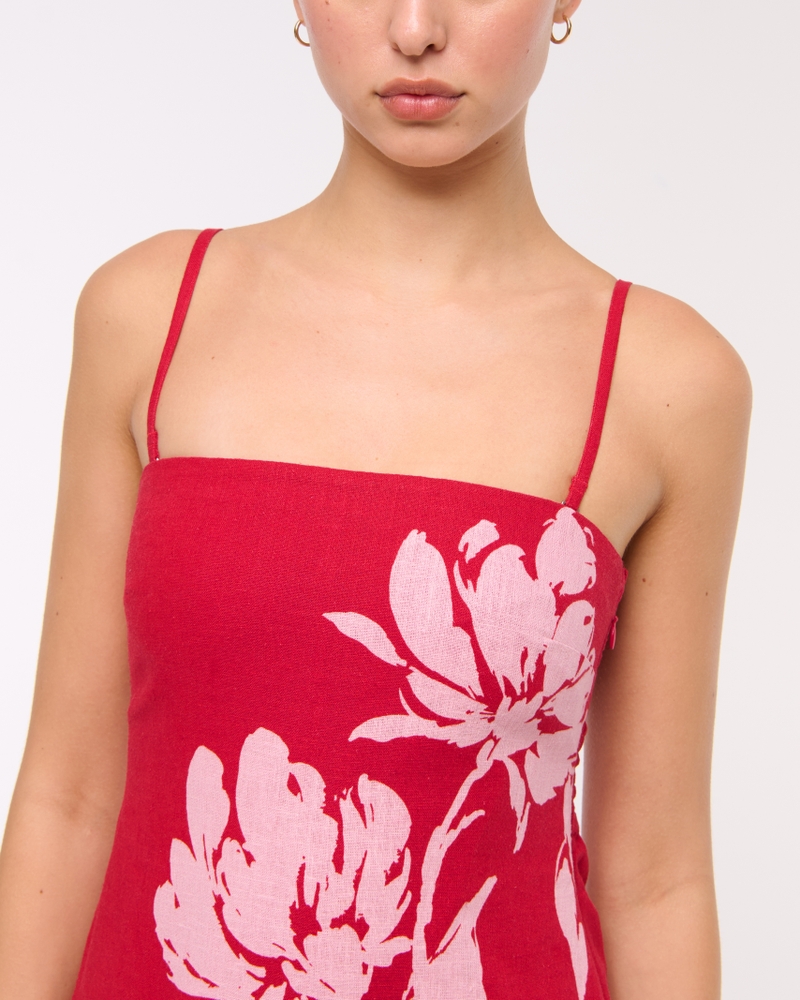 The A&F Scarlett Strapless Linen-Blend Skort