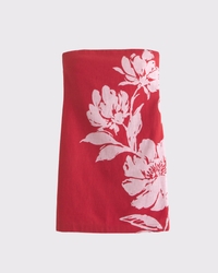 The A&F Scarlett Strapless Linen-Blend Skort