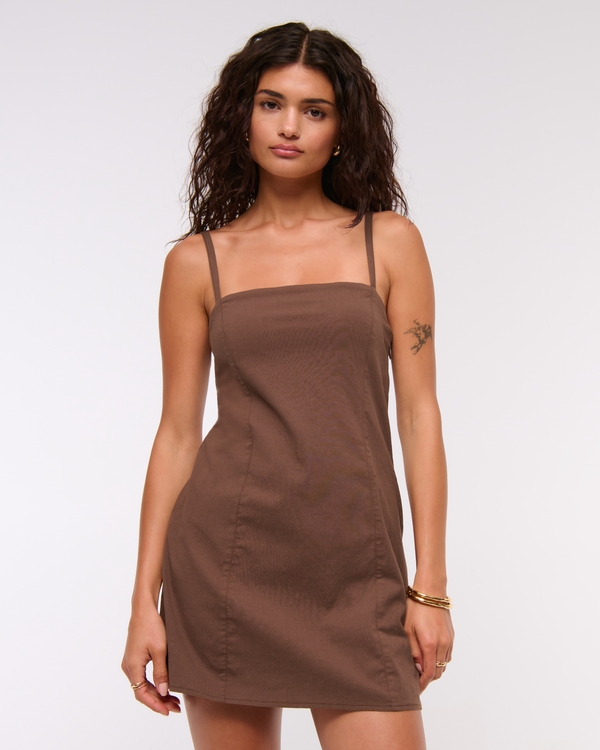 Bra-Free Everyday Skort, Brown view 1