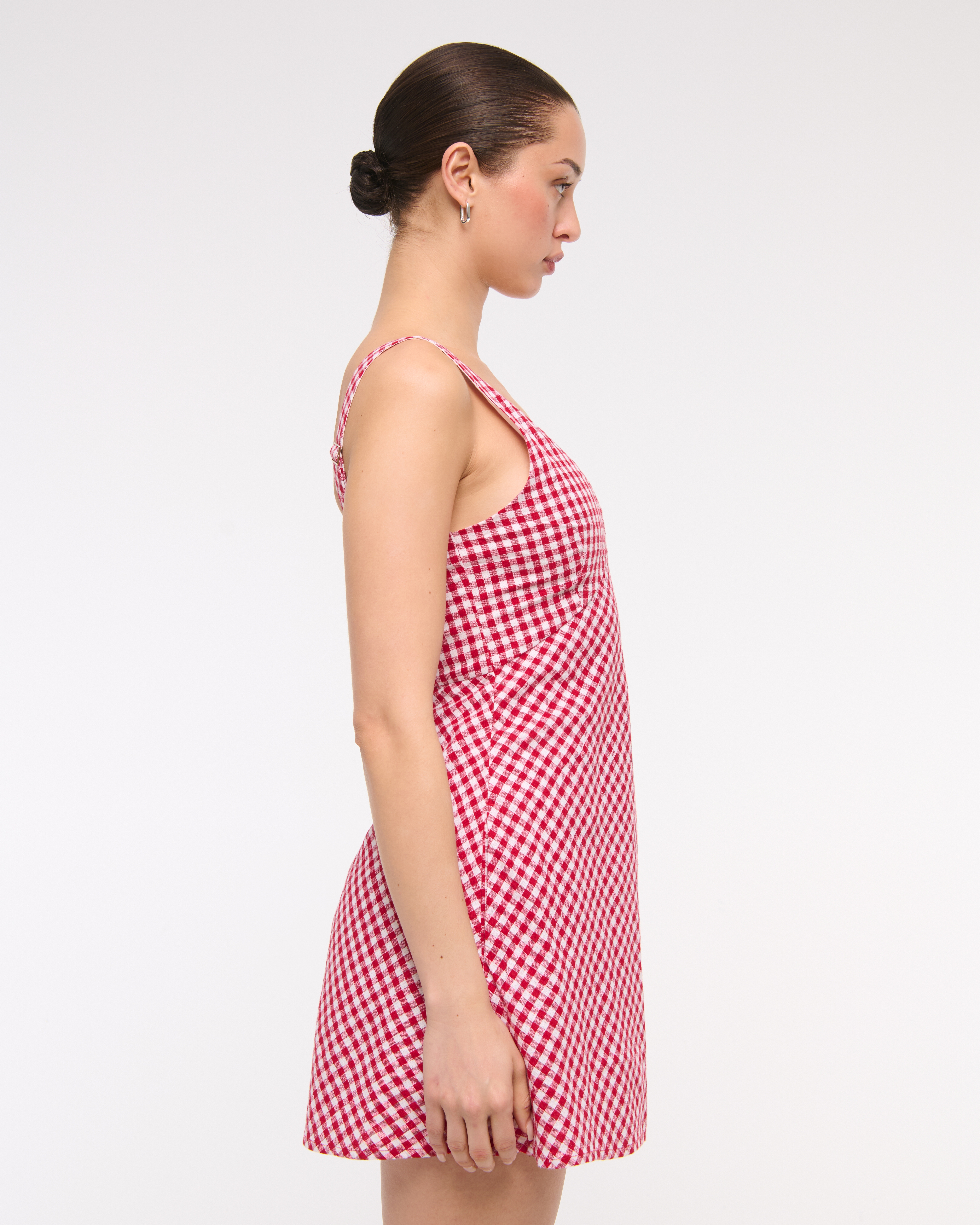 ワンピース   Linen Blend Ns V Neck Dress KIC_159-5838-00541-516_life1.