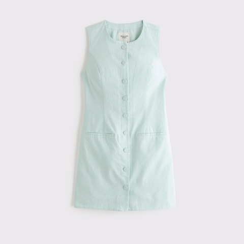 Женские платья Abercrombie & Fitch The A&F Mara Linen-Blend Mini Dress