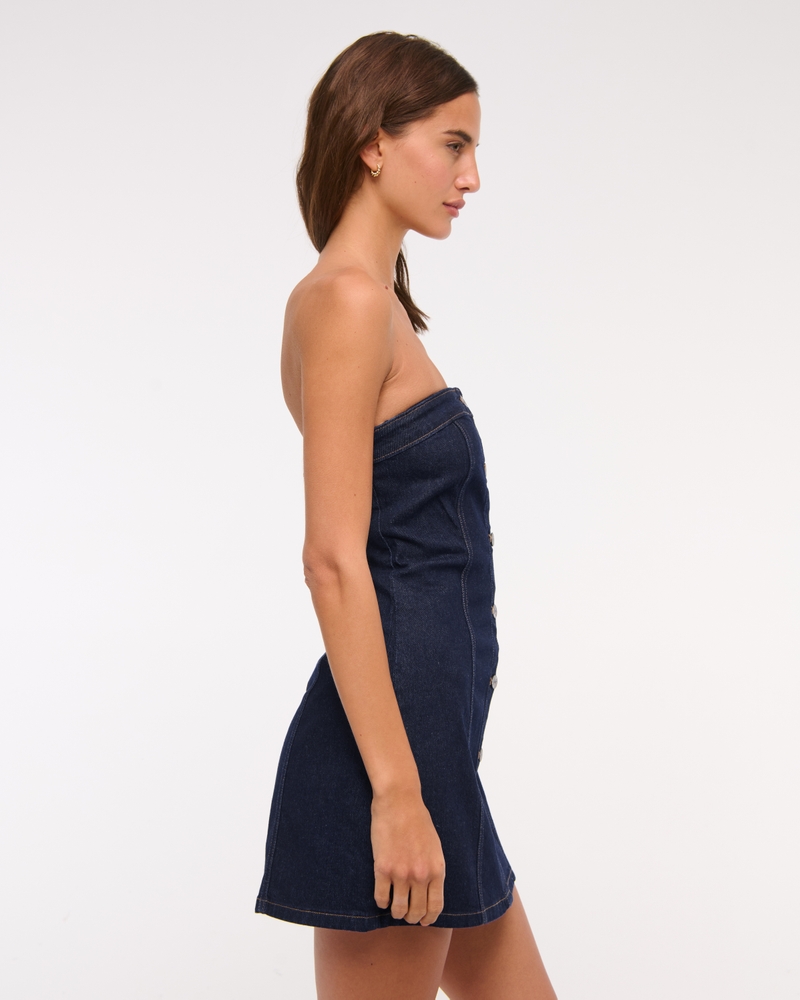 The A&F Mara Strapless Denim Mini Dress