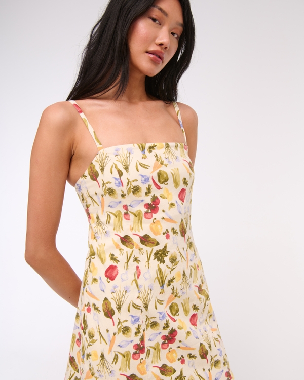 Bra-Free Everyday Skort, Vegetable Print view 1