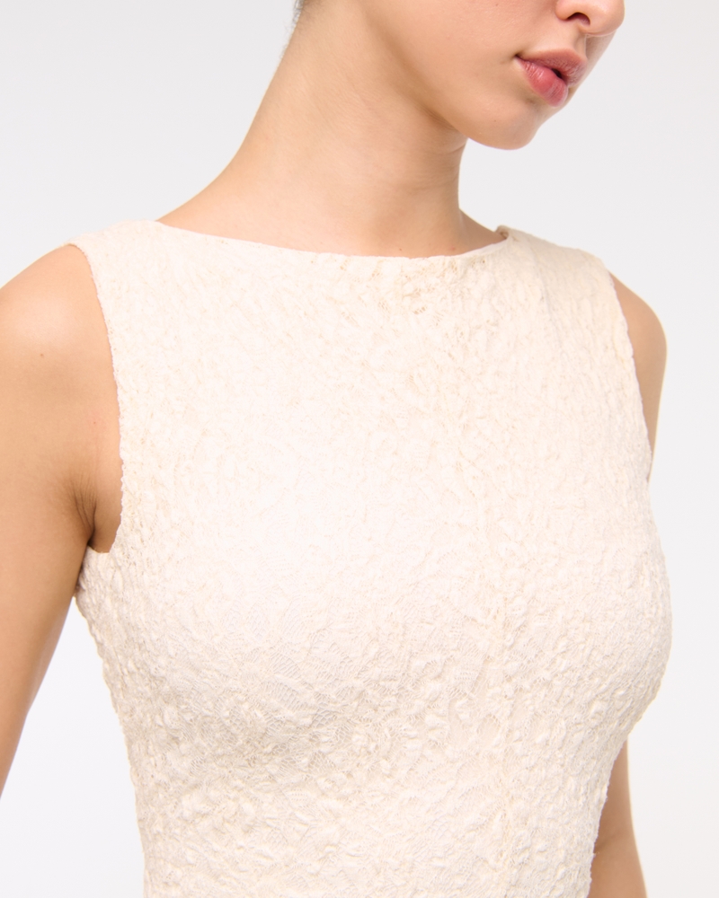 Slash Lace Mini Dress