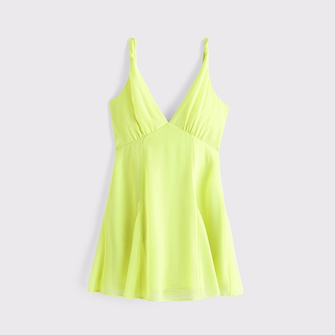 Женские платья Abercrombie & Fitch V-Neck Twist Godet Mini Dress