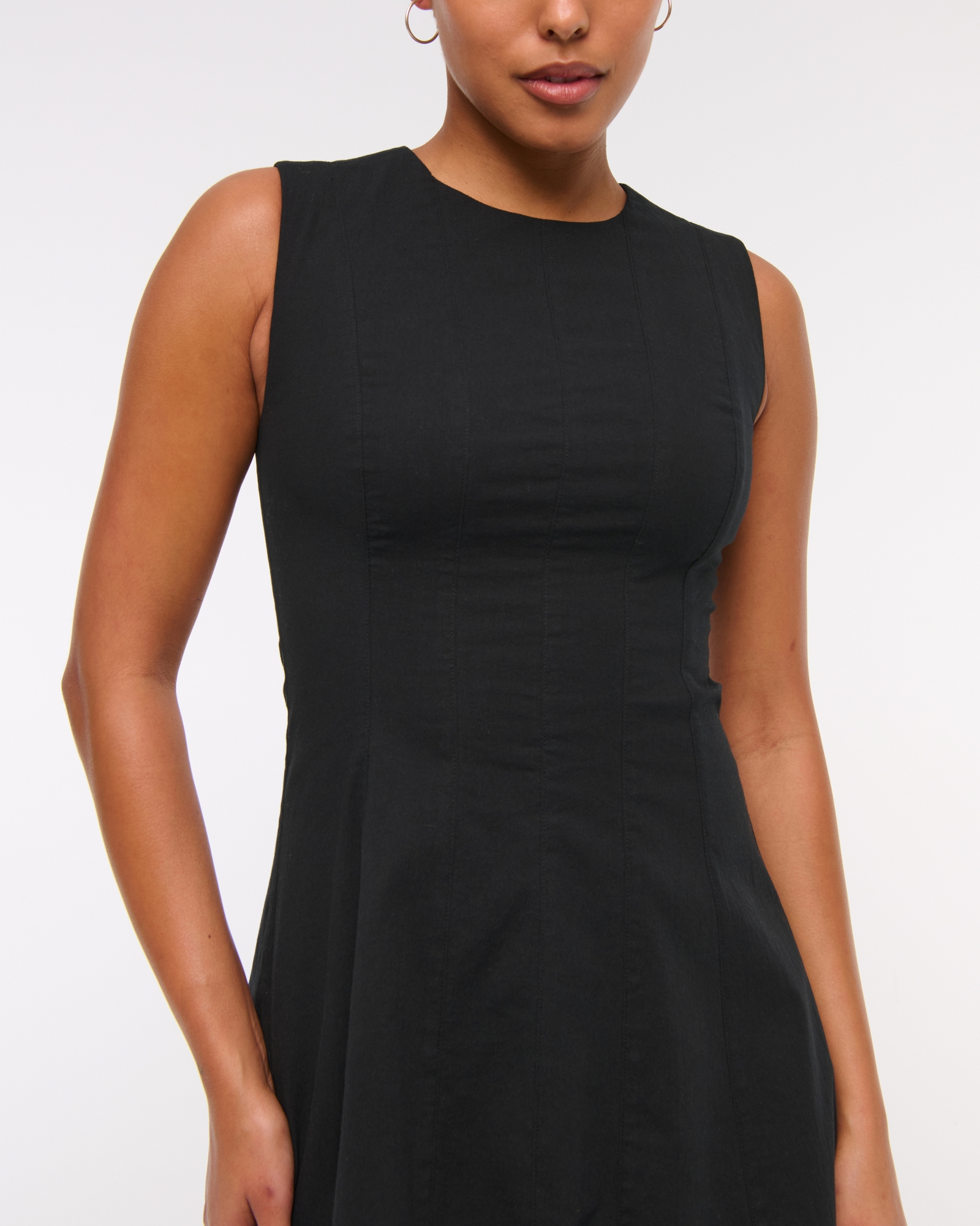 The A&F Mila High-Neck Mini Dress