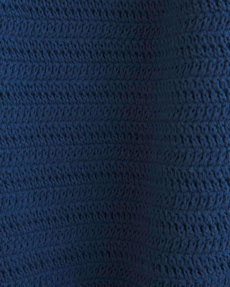 Crochet-Style Midi Dress