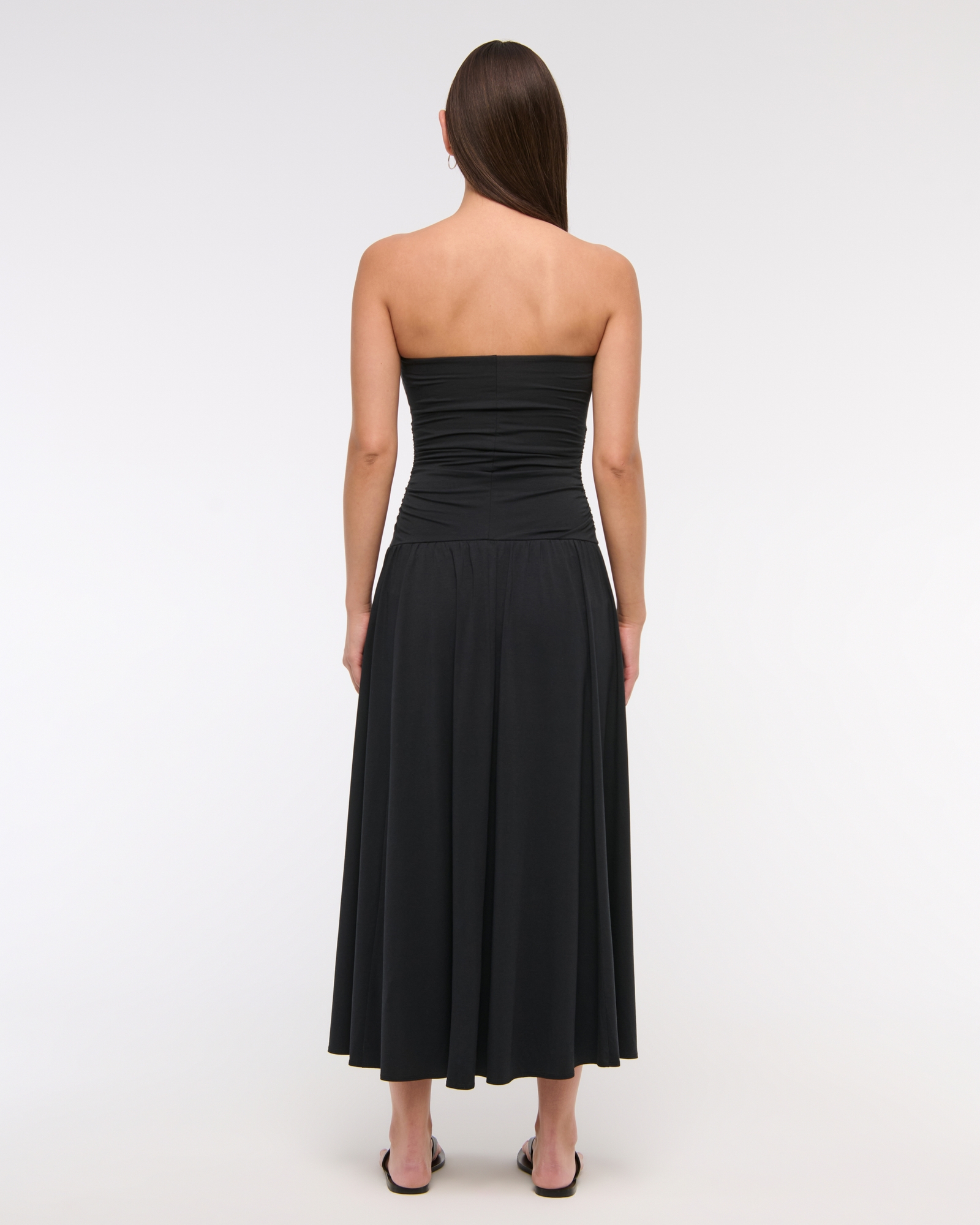 Tube Drop-Waist Knit Maxi Dress