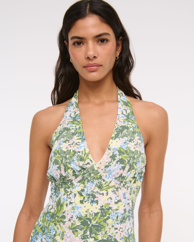 Halter Slip Midi Dress
