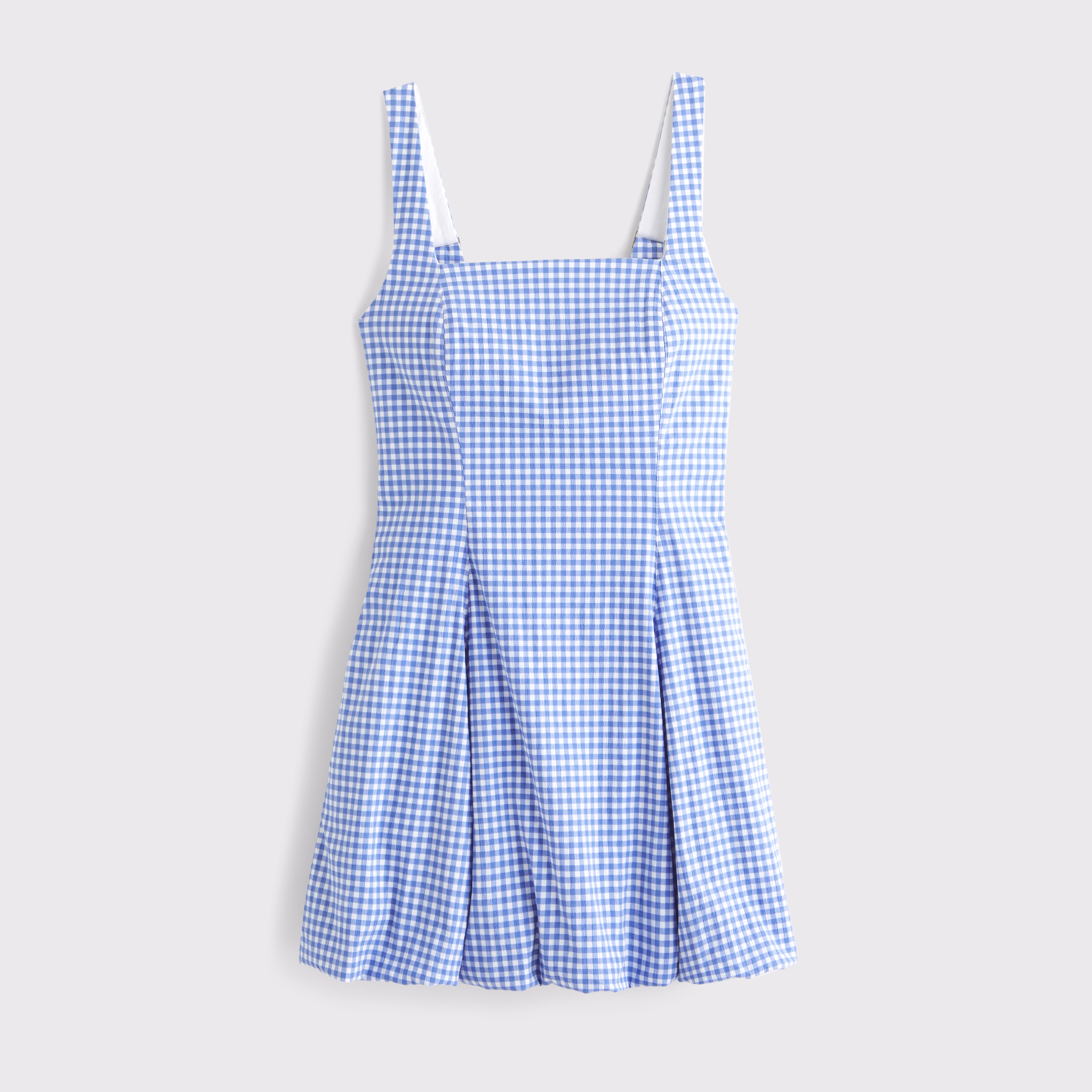 Abercrombie & Fitch The A&f Mila Bubble Hem Mini Dress In Blue