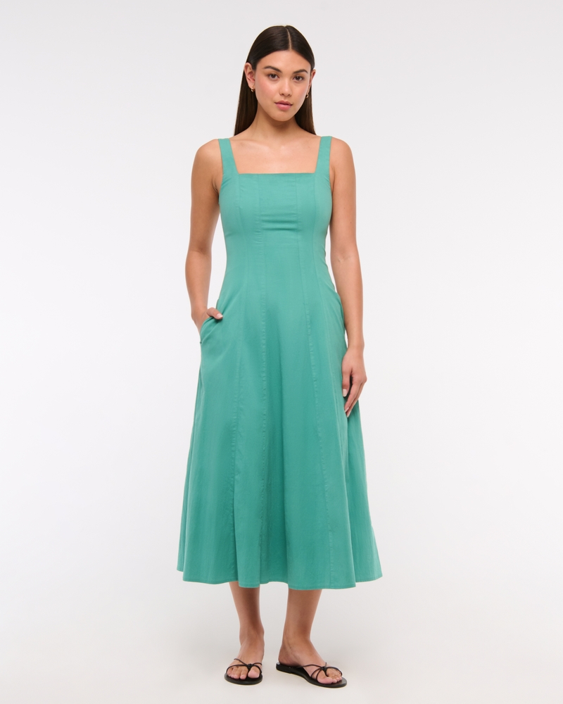 The A&F Mila Bubble Hem Mini Dress
