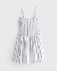 A&F Sydney Smocked Dipped-Waist Midi Dress
