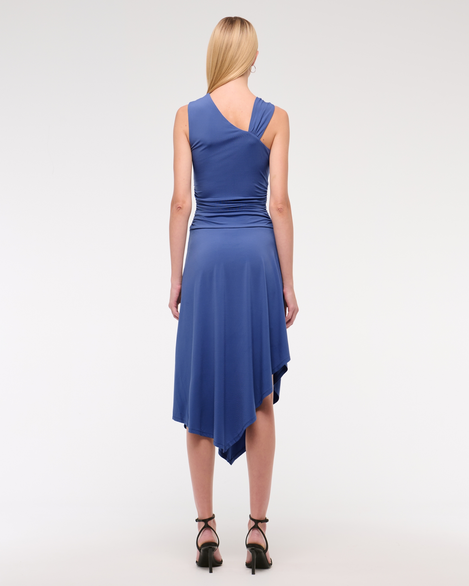 Asymmetrical Knit Midi Dress