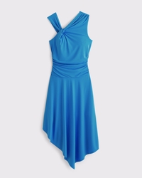 Asymmetrical Knit Midi Dress