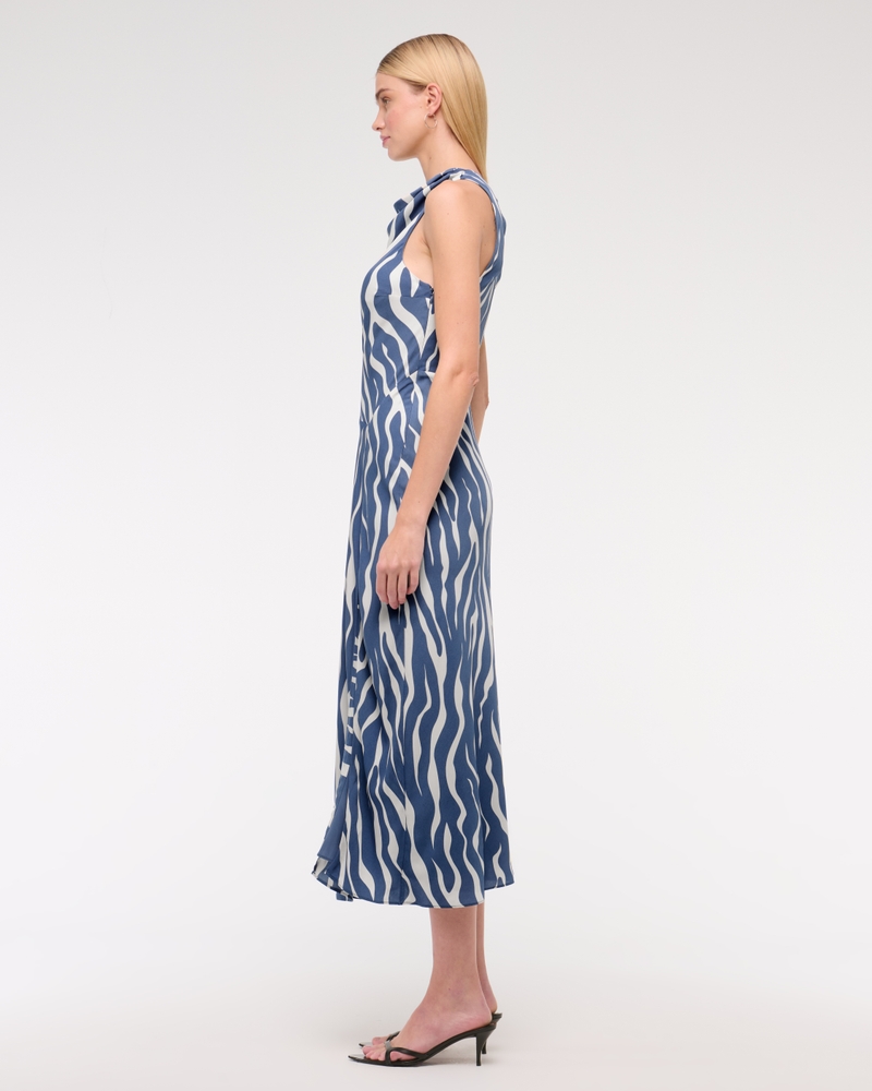 Cowl Neck Midi Dress