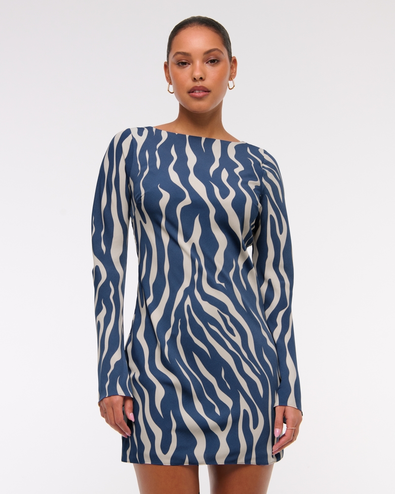 Asymmetrical Slip Mini Dress