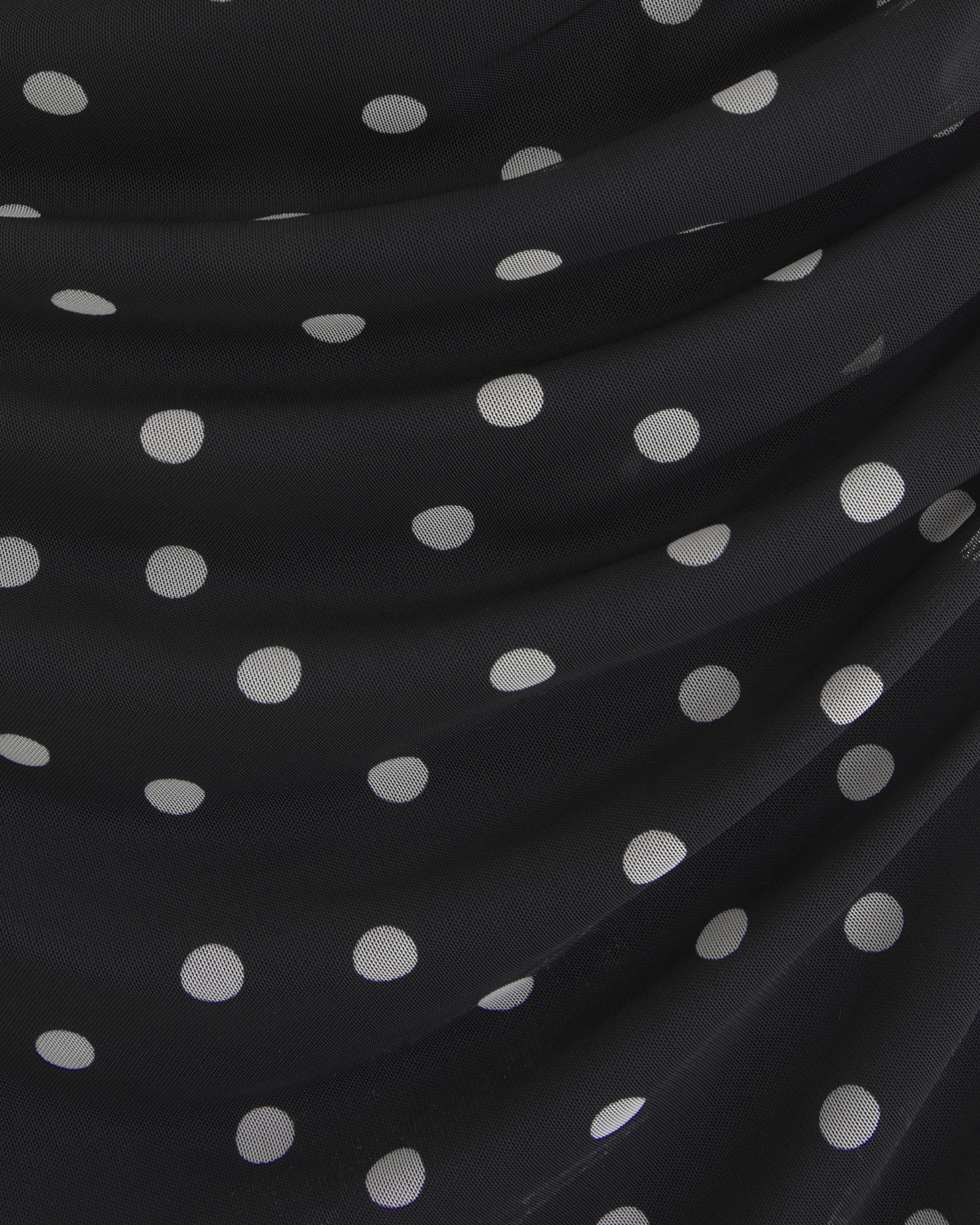 Mesh Draped Maxi Dress