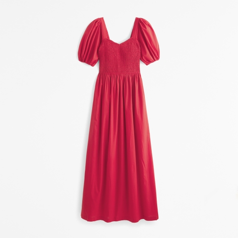 Женские платья Abercrombie & Fitch Puff Sleeve Smocked Maxi Dress