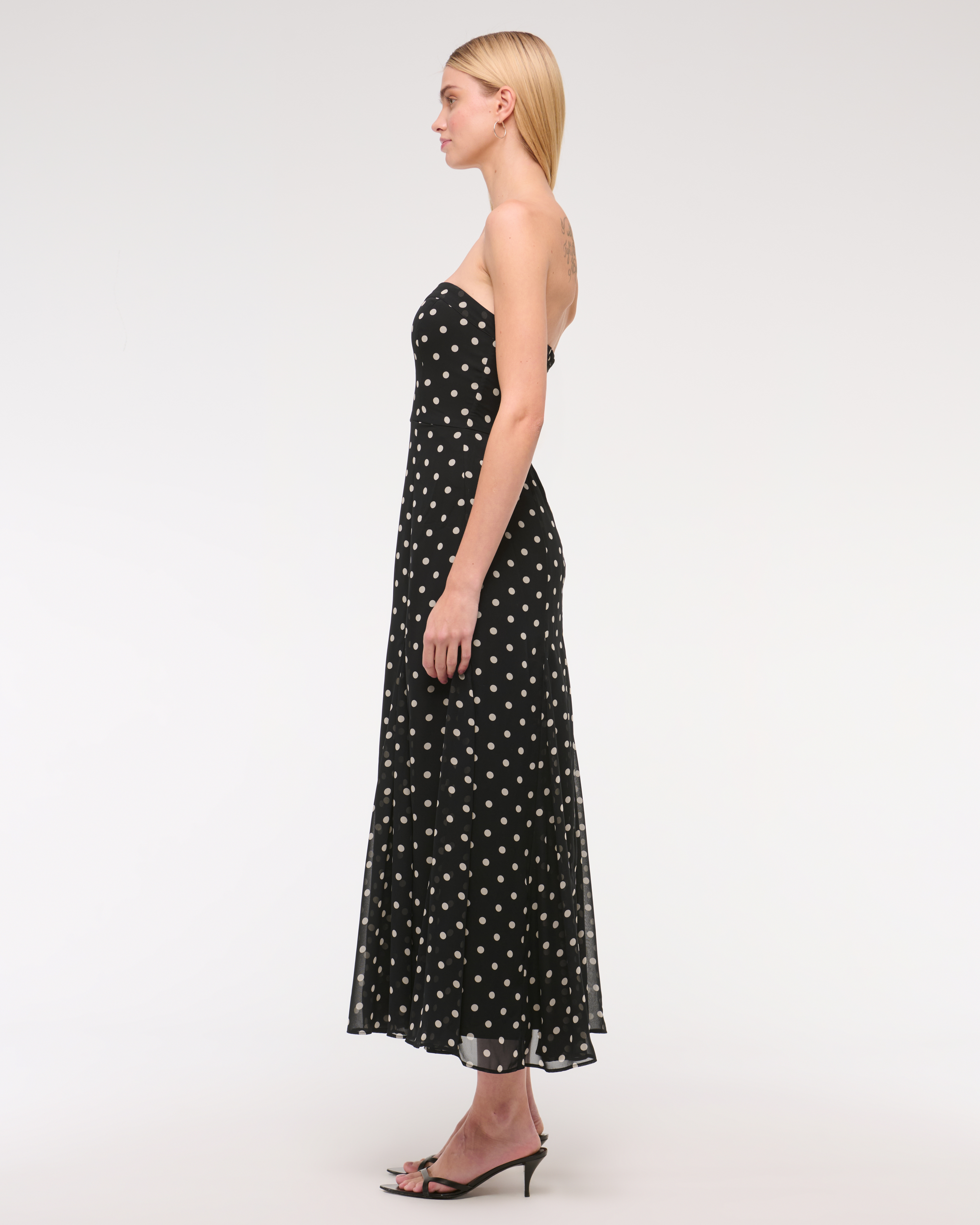 Women's The A&F Camille Strapless Godet Midi Dress | Women's Women's The A&F Camille Strapless Godet Midi Dress | Women's