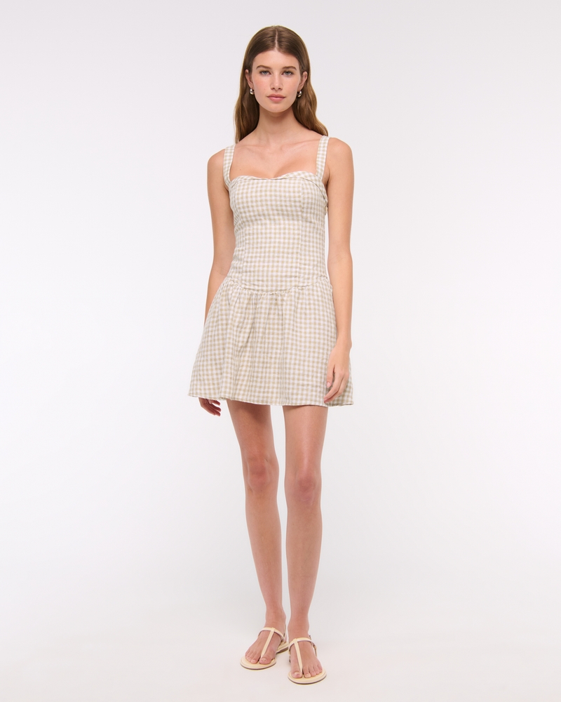 corset mesh dress Palmer Mesh Corset Mini Dress - Ivory