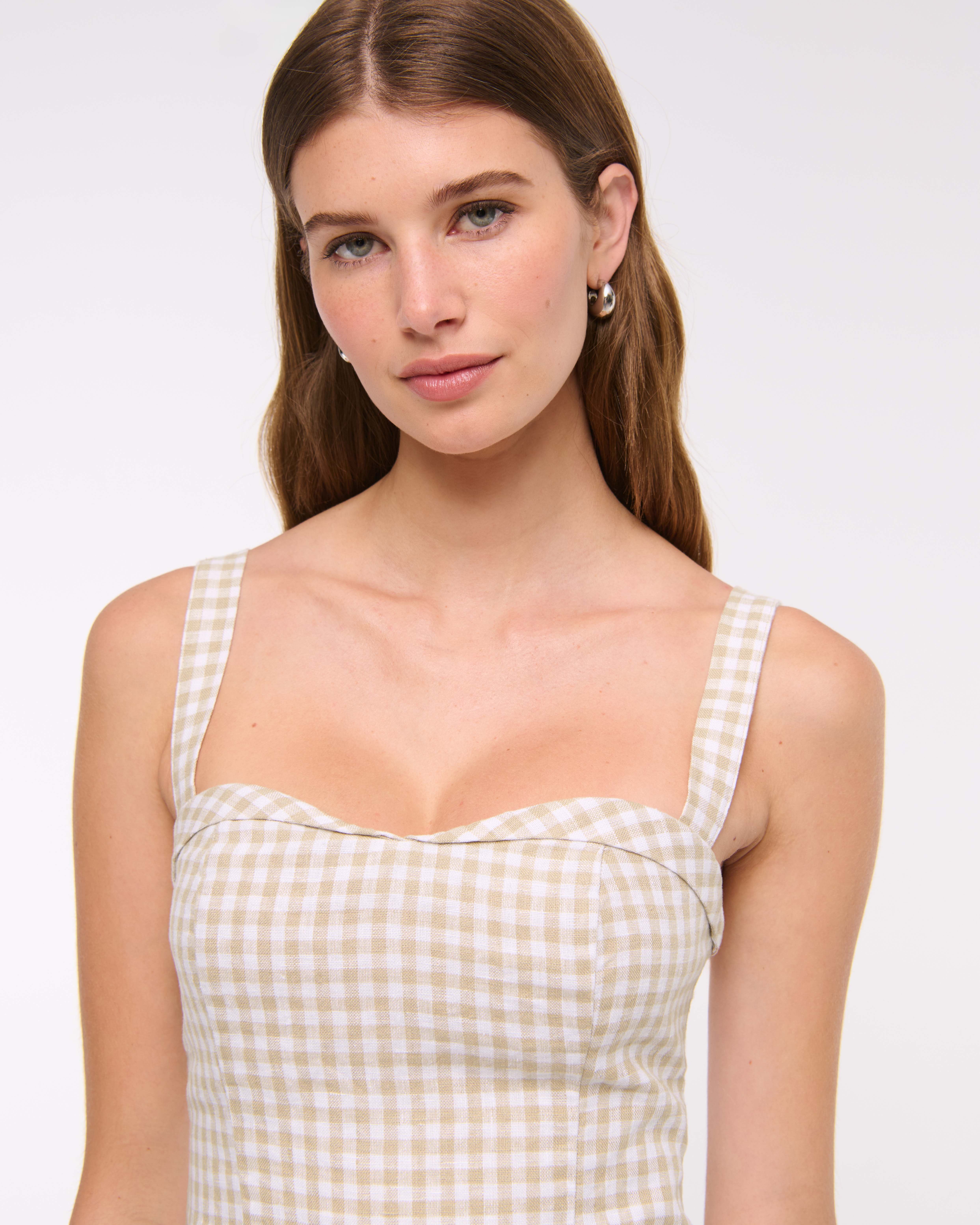 Abercrombie & Fitch Premium Linen Drop-waist Skort