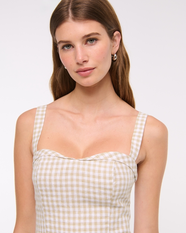 Premium Linen Drop-Waist Skort