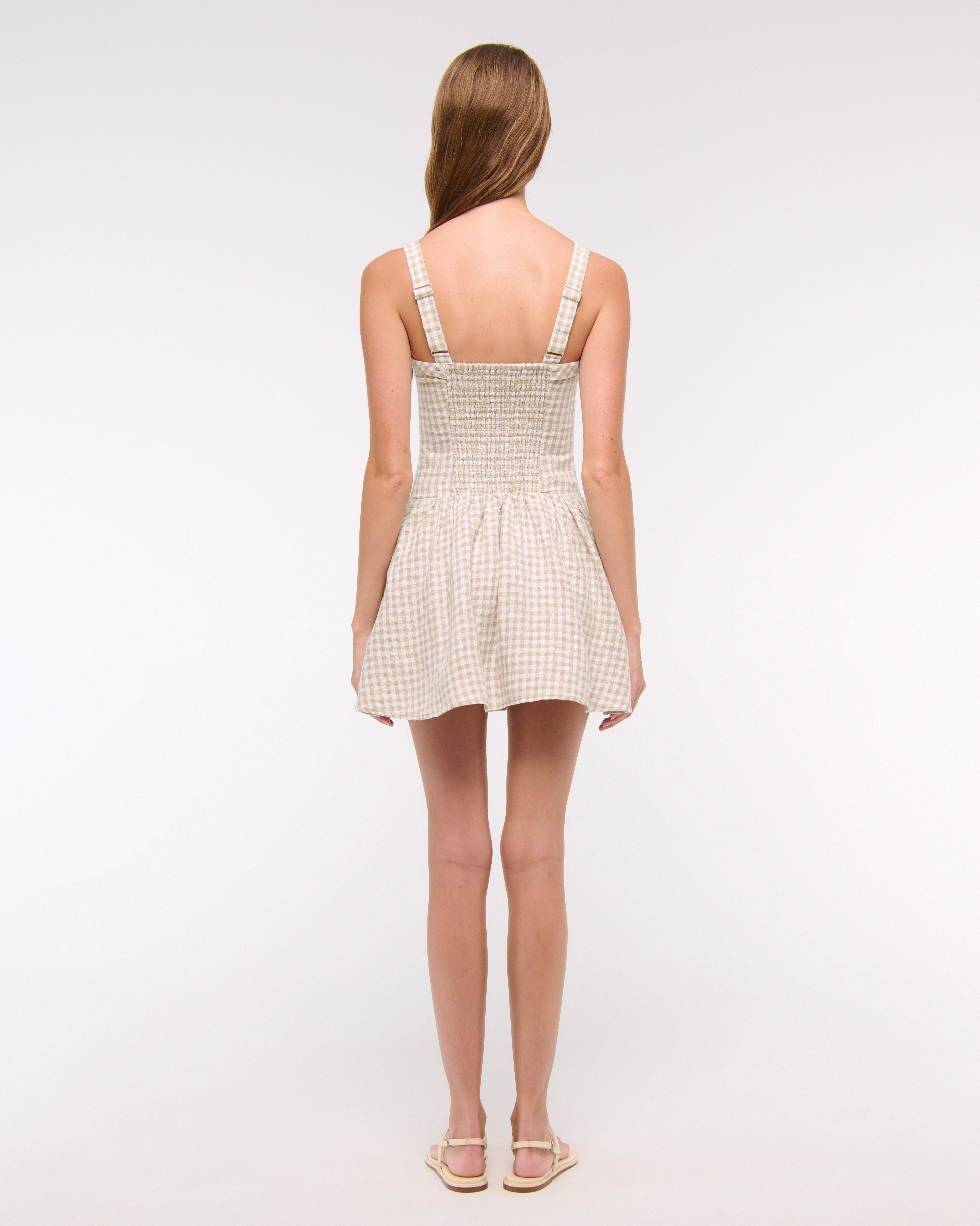 Abercrombie & Fitch Premium Linen Drop-waist Skort