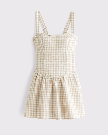 Women's Premium Linen Drop-Waist Skort | Women's Dresses