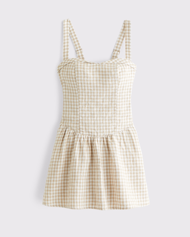 トップス Corn Field Casual / Beige Women's Premium Linen Drop-Waist Skort | Women's Clearance