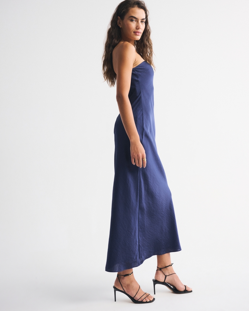 The A&F Julia Strapless Scarf Maxi Dress
