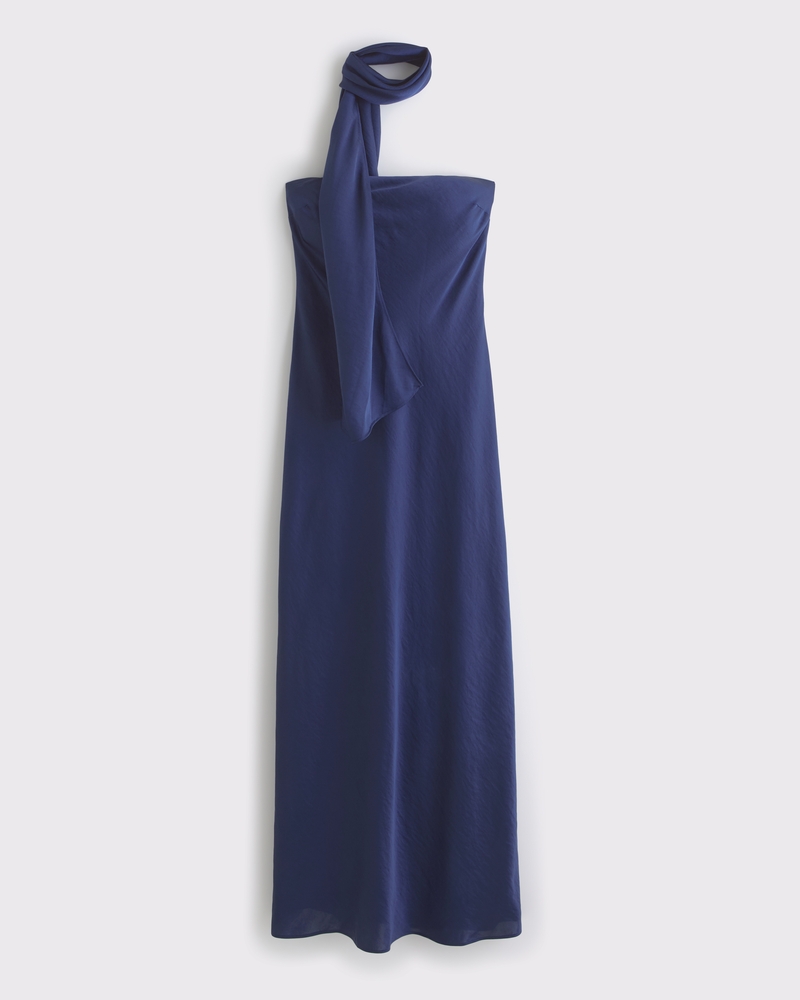Women's The A&F Julia Strapless Scarf Maxi Dress | Women's Clearance |  Abercrombie.com