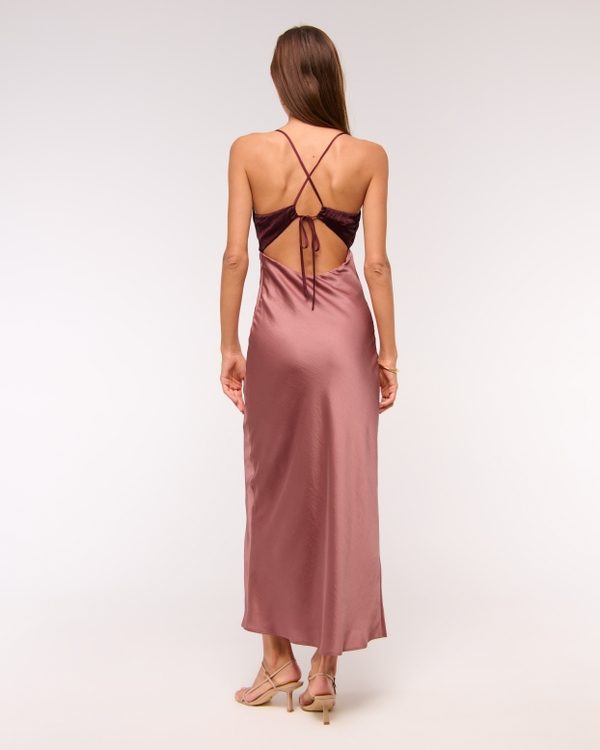 The A&F Julia Slip Tie-Back Maxi Dress