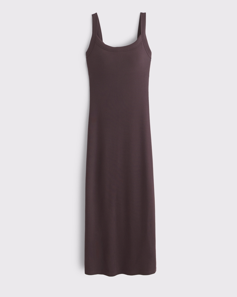 Bra-Free Essential 90s Rib Midi Dress