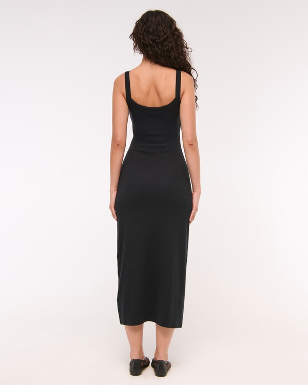Bra-Free Essential 90s Rib Midi Dress