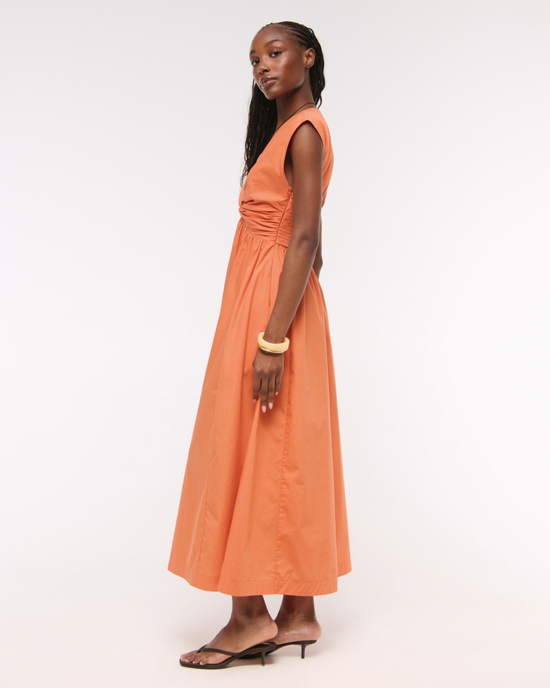 Twist-Front Maxi Dress
