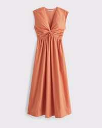 Twist-Front Maxi Dress