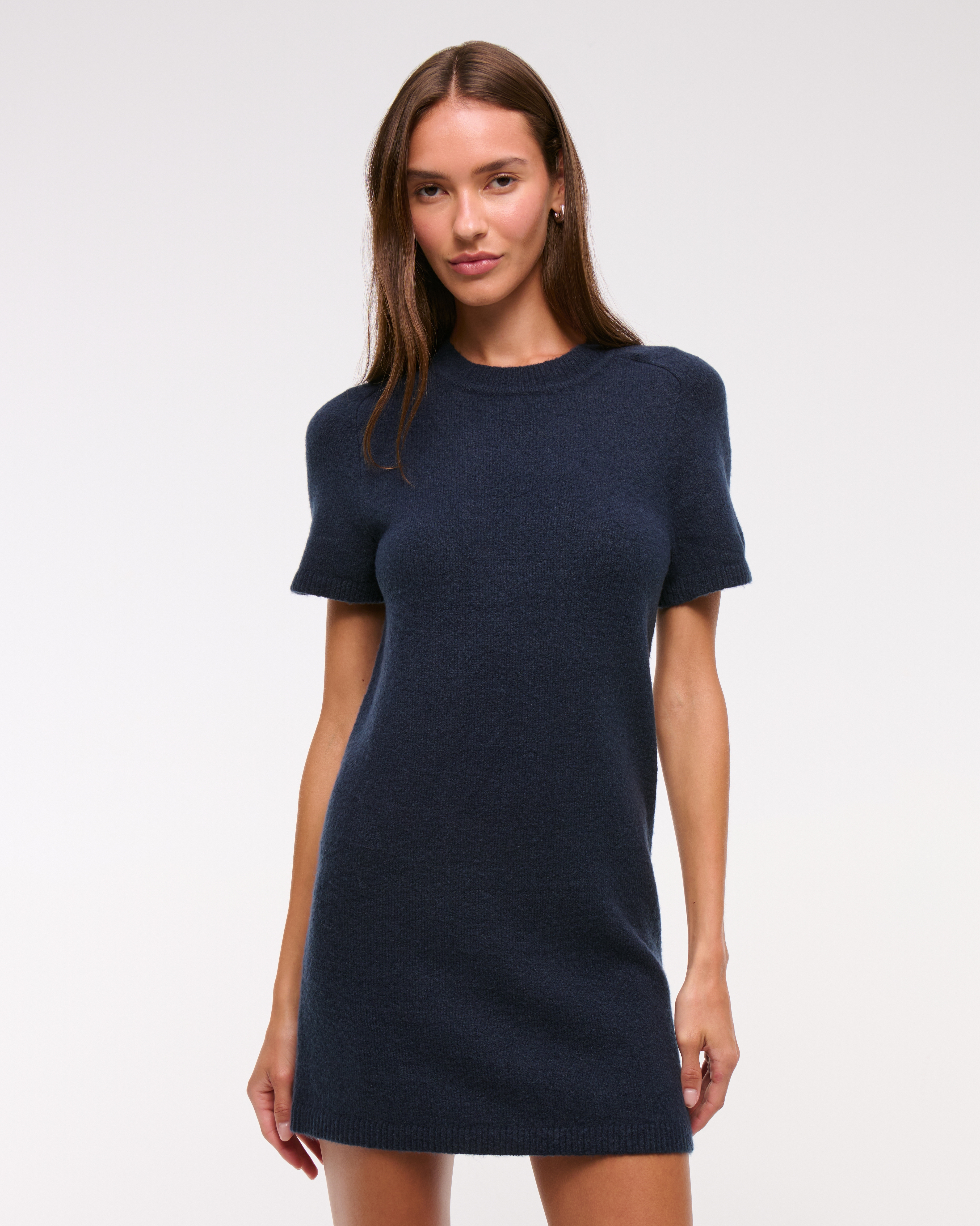 Abercrombie & Fitch The A&f Madeline Mini Sweater Dress In Purple