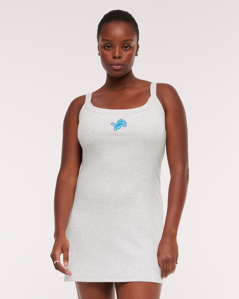 Detroit Lions Bra-Free Essential 90s Rib Mini Dress