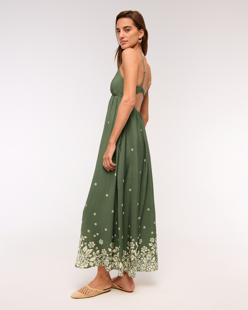 Bra-Free Flowy Tie-Back Maxi Dress