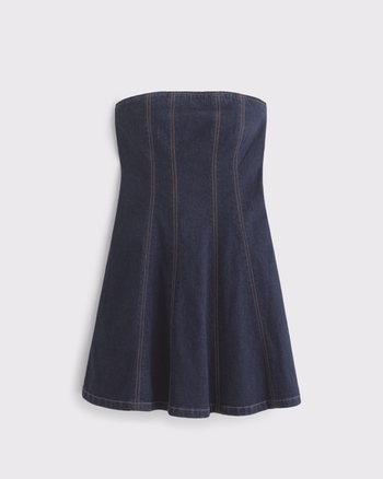 The A&F Mila Strapless Denim Mini Dress