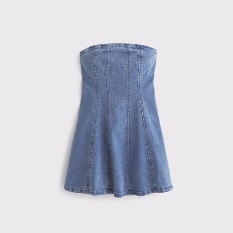 Женские платья Abercrombie & Fitch The A&F Mila Strapless Denim Mini Dress