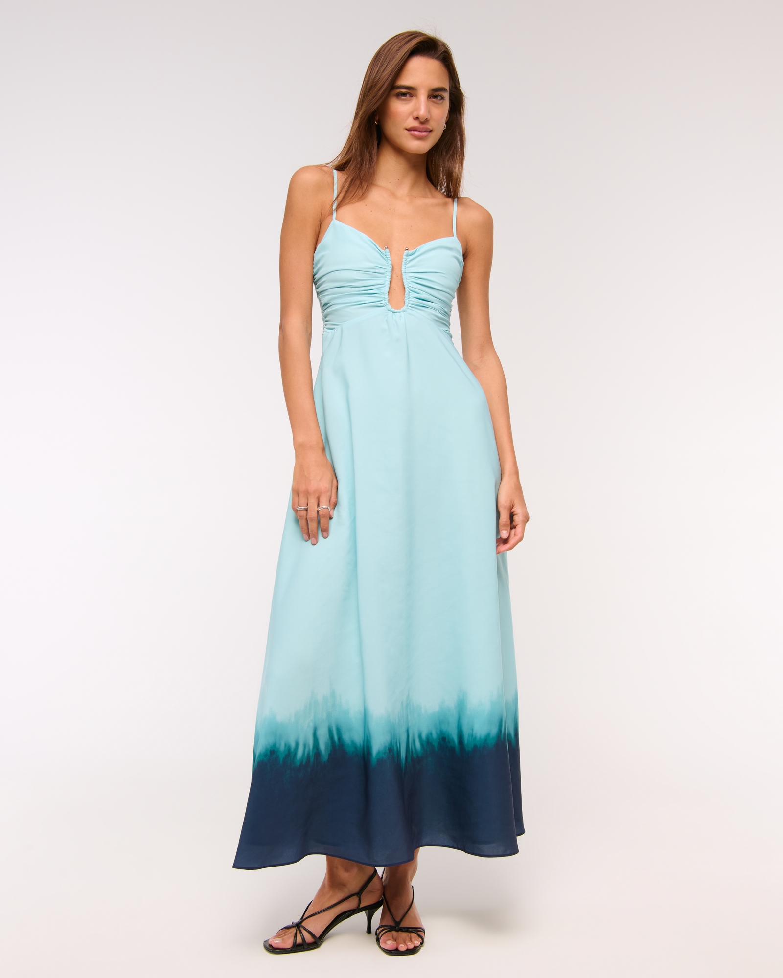 Bra-Free Hardware Maxi Dress