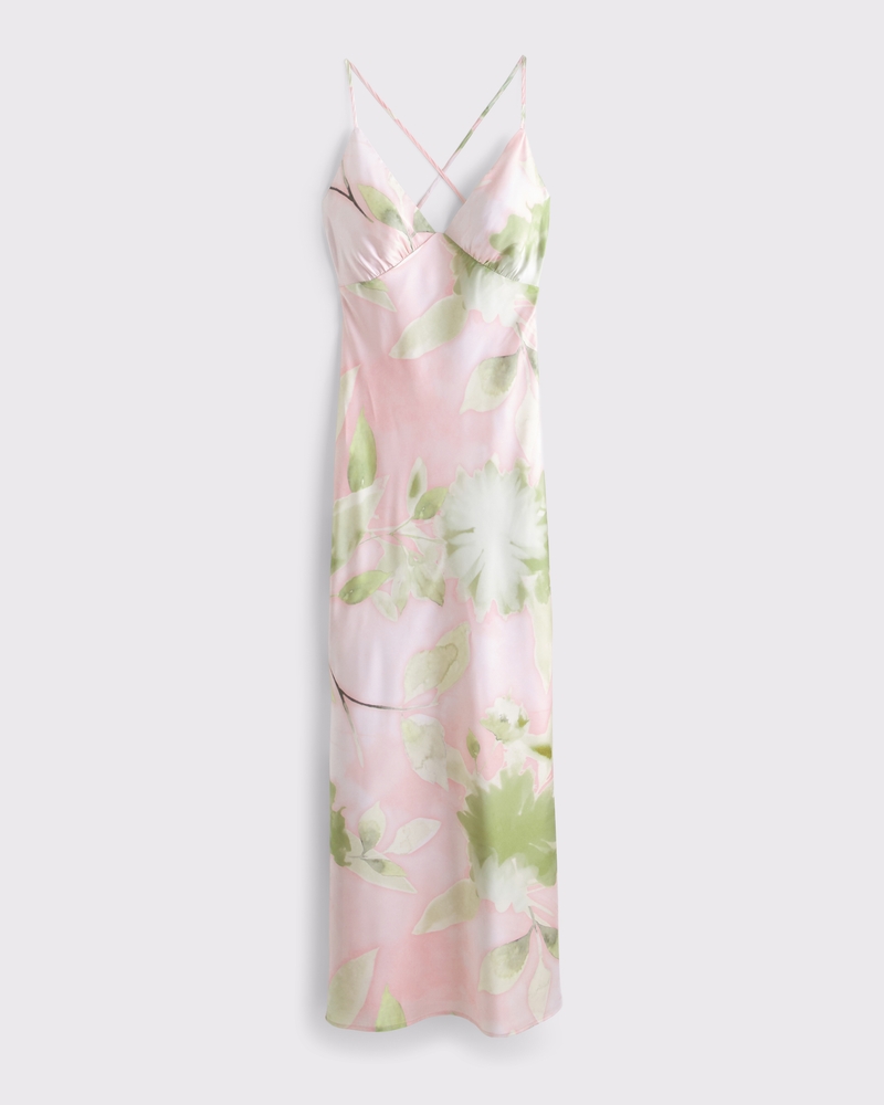 The A&F Julia Slip Tie-Back Maxi Dress