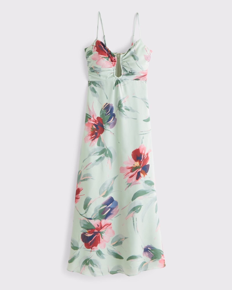 Bra-Free Hardware Maxi Dress