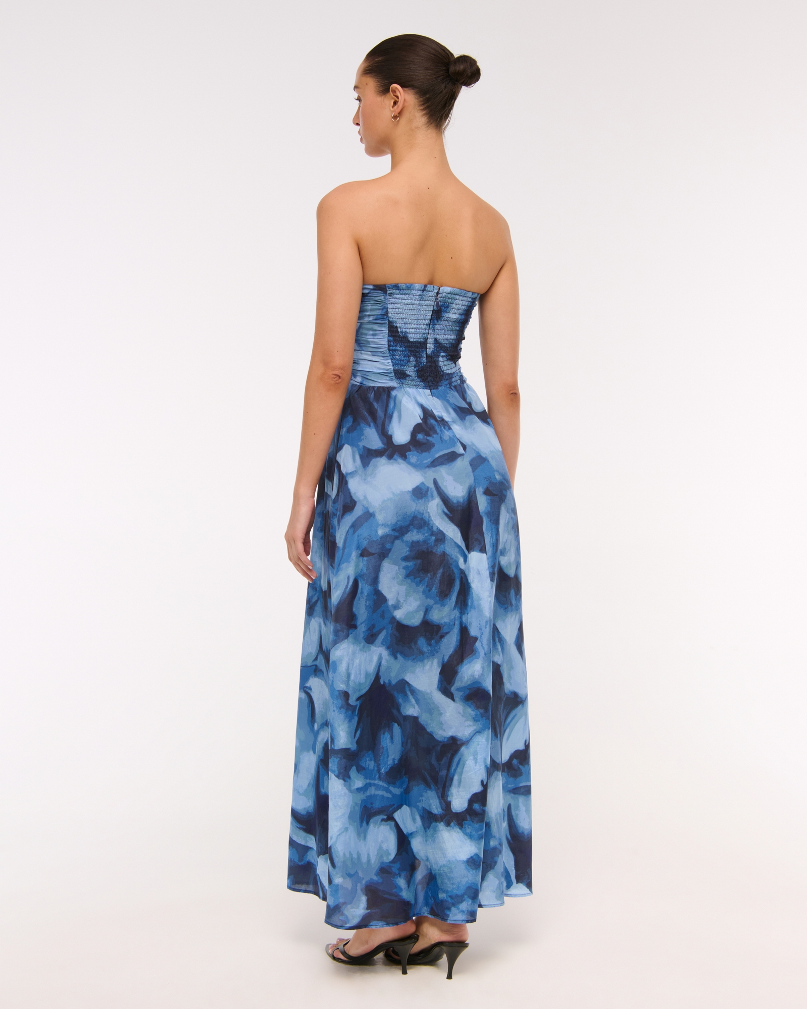 Strapless Hardware Cutout Maxi Dress