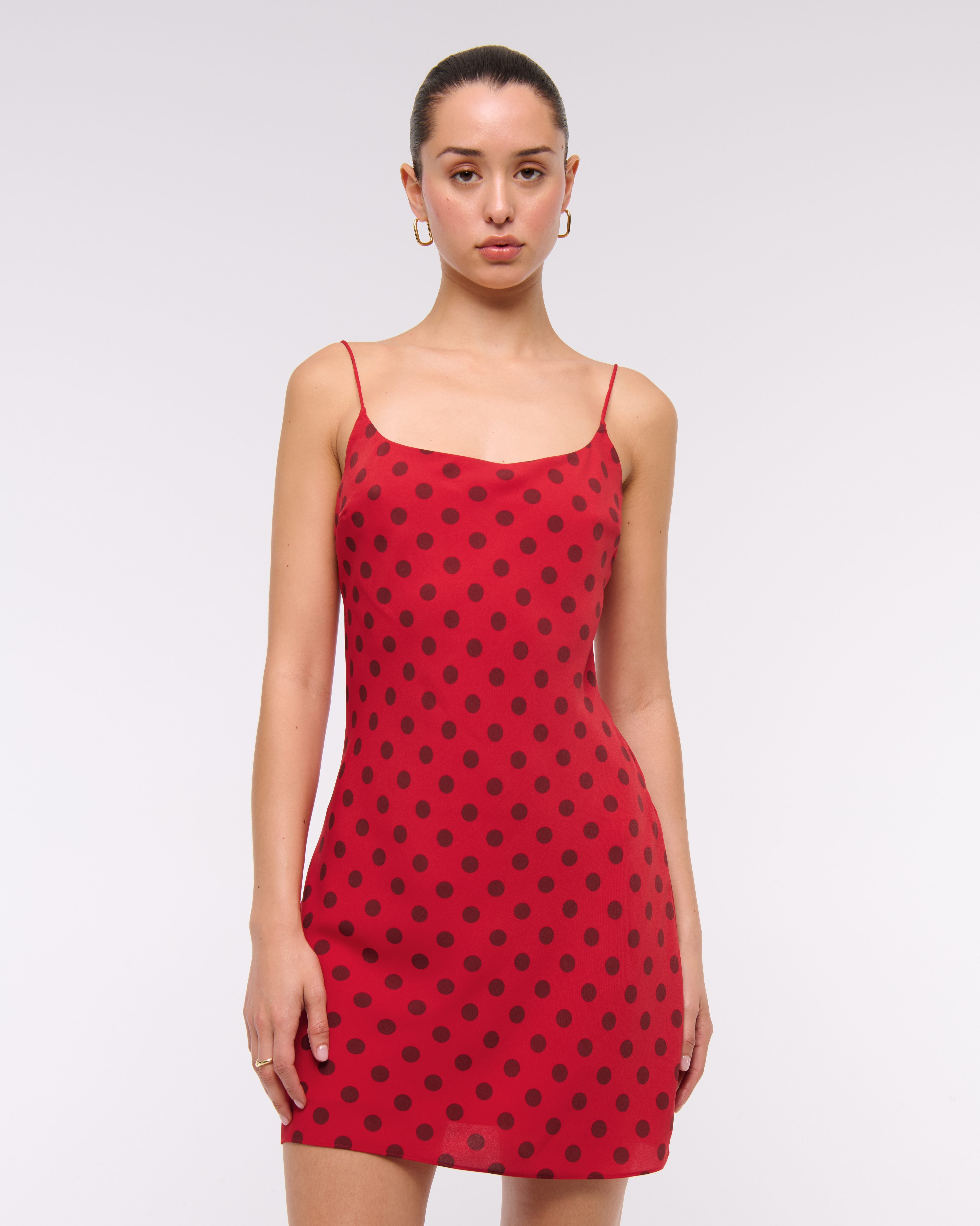 Abercrombie & Fitch The A&f Julia Slip Mini Dress In Red