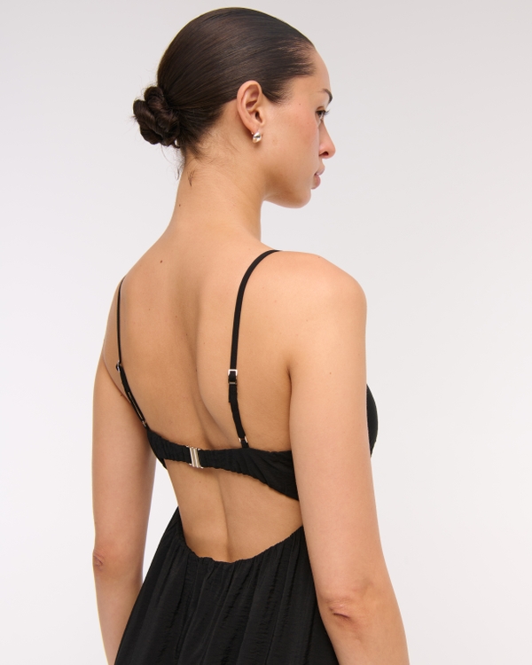 Women's Bra-Free Clasp-Back Flowy Maxi Dress | Women's Clearance |  Abercrombie.com