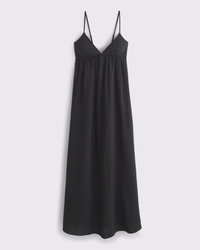 Bra-Free Clasp-Back Flowy Maxi Dress