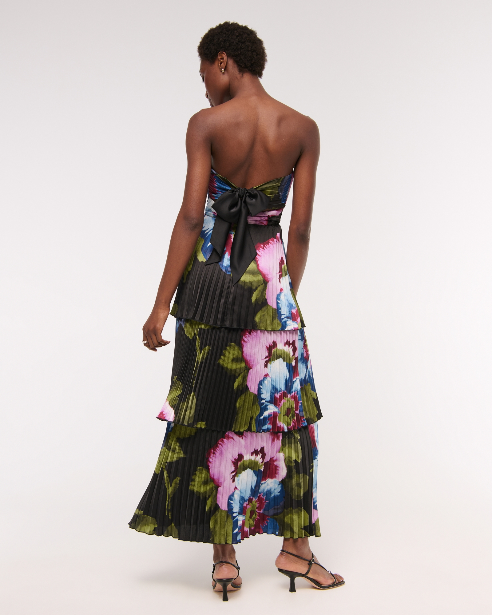 The A&F Giselle Strapless Tiered Maxi Dress